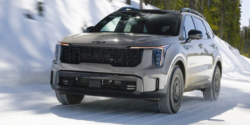 The snowy AWD prowess of the 2025 Kia Sorento in Batesville, AR 