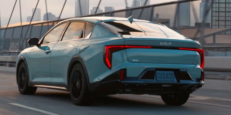 The rear taillights of the 2025 Kia K4 in Batesville, AR