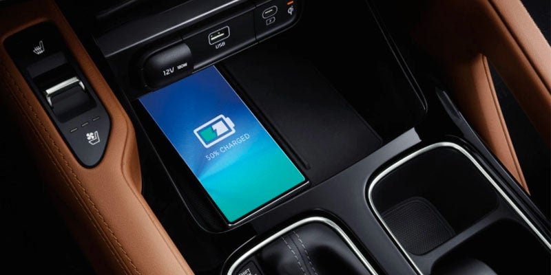 Wireless charging in the 2025 Kia Telluride in Batesville, AR